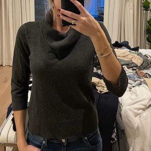 Grey Turtleneck Sweater